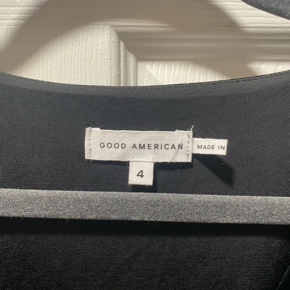 NWT Good American Black Velvet Bodysuit - Picture 5 of 5